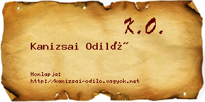 Kanizsai Odiló névjegykártya